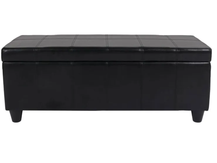 MCW Sitzbank mit Aufbewahrung Arezzo LEDER 112x45x45cm* Aufbewahrung