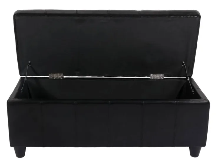 MCW Sitzbank mit Aufbewahrung Arezzo LEDER 112x45x45cm* Aufbewahrung
