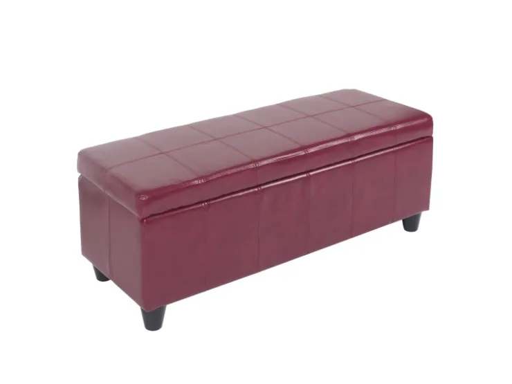 MCW Sitzbank mit Aufbewahrung Arezzo LEDER 112x45x45cm