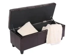 MCW Sitzbank mit Aufbewahrung Arezzo LEDER 112x45x45cm