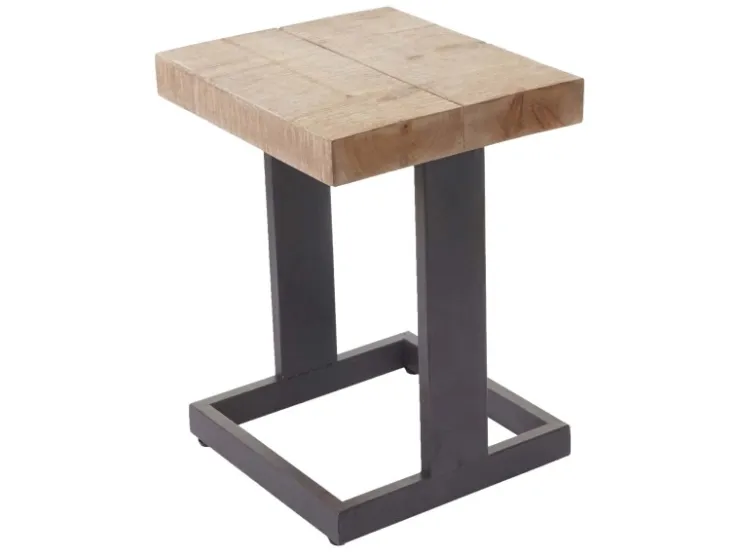 MCW Sitzhocker A15 Tanne Massiv* Klarlacke