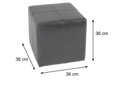 MCW Sitzhocker Carrara Braun 36x36x36cm* Hocker