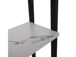 MCW Standregal K82 Marmor-Optik Weiß