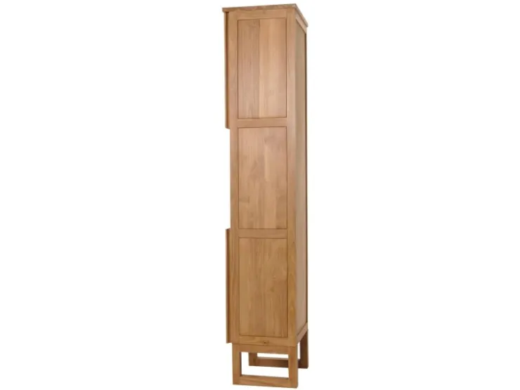 MCW Teak-Hochschrank M72 2 Türen 6 Fächer