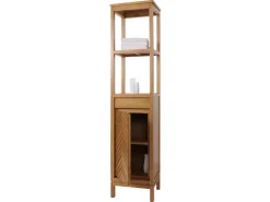 MCW Teak-Hochschrank M74 1 Tür 4 Fächer