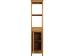 MCW Teak-Hochschrank M74 1 Tür 4 Fächer