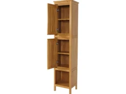 MCW Teak-Hochschrank M70 2 Türen 5 Fächer