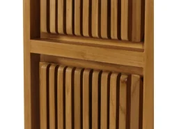 MCW Teak-Hochschrank M70 2 Türen 5 Fächer