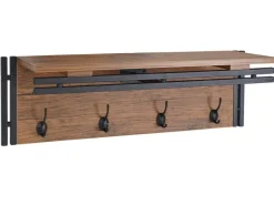 MCW Wandgarderobe A27 4 Haken 3D-Struktur Wild-Optik* Garderoben