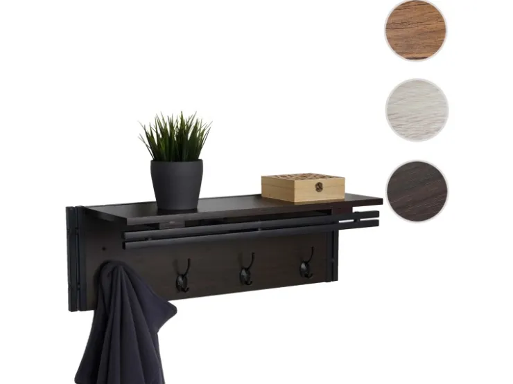 MCW Wandgarderobe A27 4 Haken 3D-Struktur* Garderoben