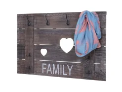 MCW Wandgarderobe C89 Family Shabby-Look Braun Shabby* Garderoben