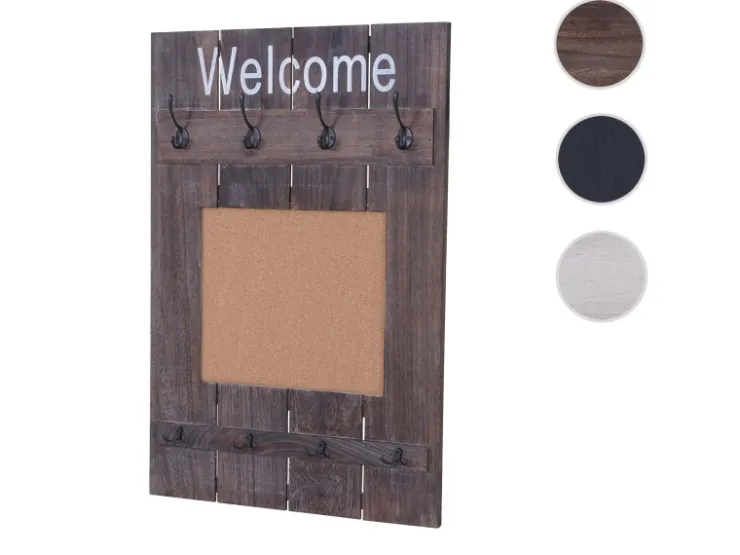 MCW Wandgarderobe C89 mit Pinnwand Shabby* Garderoben|Pinnwände