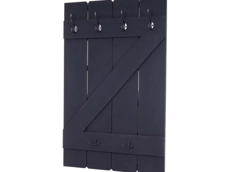 MCW Wandgarderobe D13 Dunkelgrau Shabby