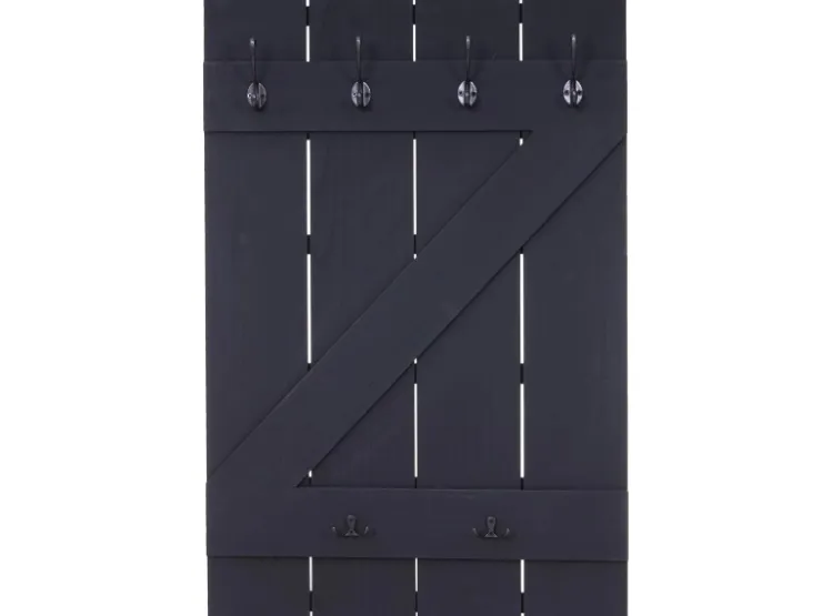 MCW Wandgarderobe D13 Dunkelgrau Shabby