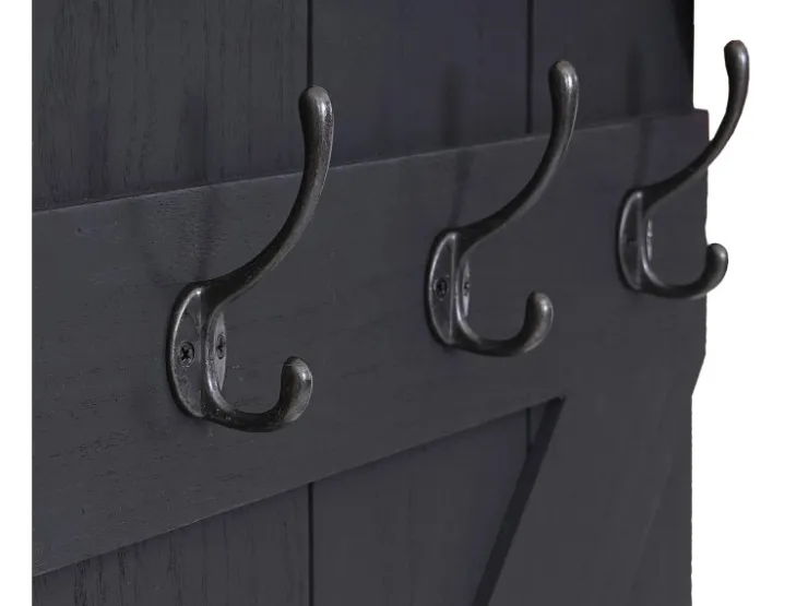 MCW Wandgarderobe D13 Dunkelgrau Shabby