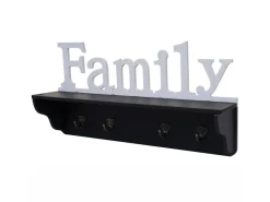 MCW Wandgarderobe D41 Family Schwarz/weiß
