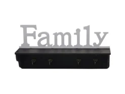 MCW Wandgarderobe D41 Family Schwarz/weiß