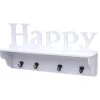 MCW Wandgarderobe D41 Happy 4 Haken Weiß* Garderoben