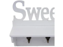 MCW Wandgarderobe D41 Sweet Home 4 Haken Weiß* Garderoben