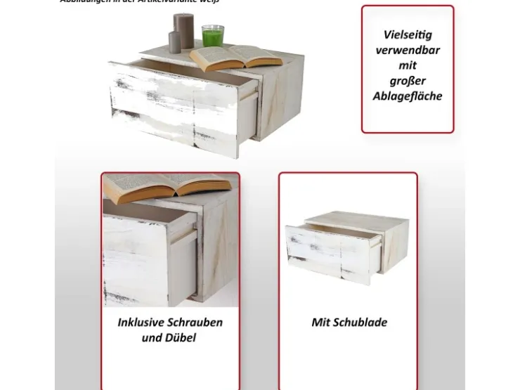 MCW Wandregal C55 21x46x30cm* Schweberegale