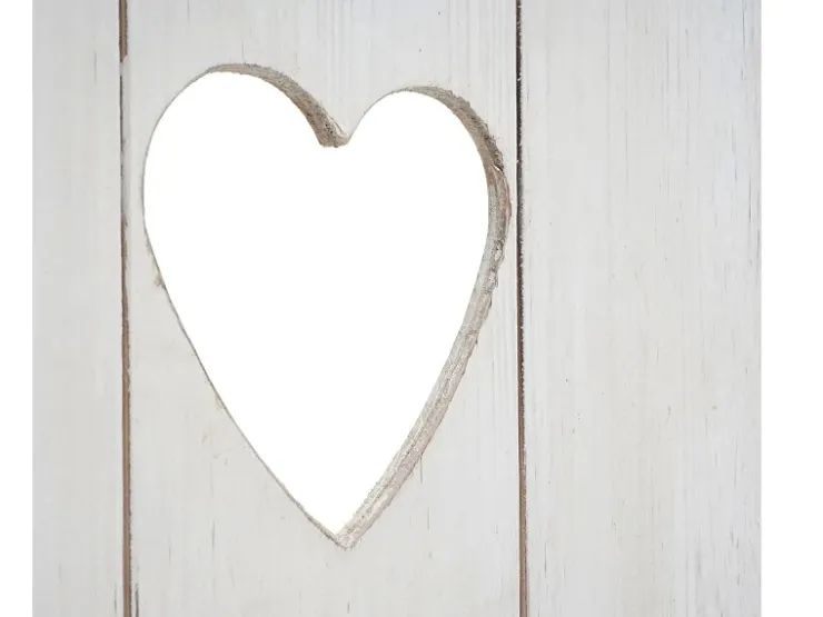 MCW Wandregal D42 Massivholz 70x40x10cm Weiß Shabby* Schweberegale