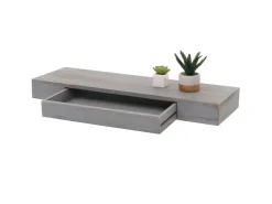 MCW Wandregal H37 Schublade 8x80x25cm Shabby