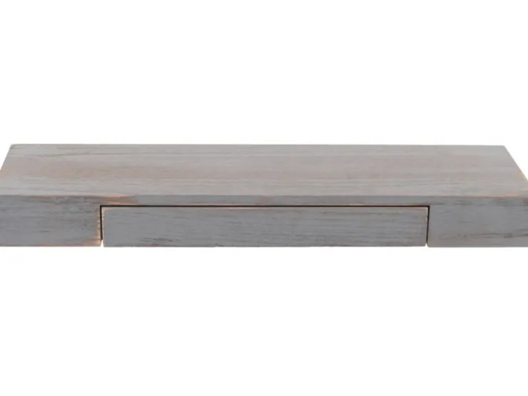 MCW Wandregal H37 Schublade 8x80x25cm Shabby