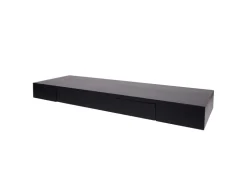 MCW Wandregal H37 Schublade 8x80x25cm* Schweberegale|Regale Schwarz