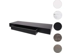 MCW Wandregal H37 Schublade 8x80x25cm* Schweberegale|Regale Schwarz