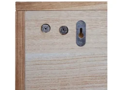 MCW Wandregal K49 Garderobe Wandgarderobe Regal 3 Staufächer 5 Haken 30x80x20cm Holz* Garderoben