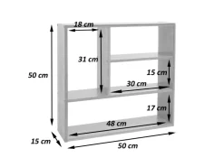 MCW Wandregal M22 50x50x15cm* Schweberegale