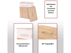 MCW Wäschekorb C21 63x55x34cm 100l farben