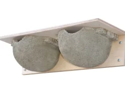Mehlschwalben Doppelnest 11 cm x 46 cm x 14 cm Grau