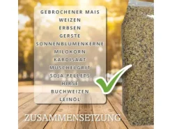 MeineHennen HENNEN VITAL EXZELLENT 15 Kg Premium Hühnerfutter und Wachtelfutter Körnerfutter Geflügelfutter Hennenfutter Alleinfutter für Hühner* Kleintierbedarf