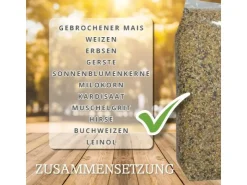 MeineHennen KÖRNER VITAL EXZELLENT 30 Kg PREMIUM Hühnerfutter Wachtelfutter mit Muschelschalen Buchweizen und Hirse* Kleintierbedarf