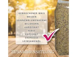 MeinWildvogel WILDVOGEL VITAL 15 kg Vogelfutter Ganzjahresfutter für Wildvögel und Gartenvögel Wildvogelfutter OHNE GENTECHNIK