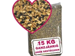 MeinWildvogel WILDVOGEL VITAL BASIC 15 Kg Vogelfutter Streufutter für Vögel Ganzjahresfutter und Perfekt für Kleine und Große Gartenvögel* Vogelbedarf