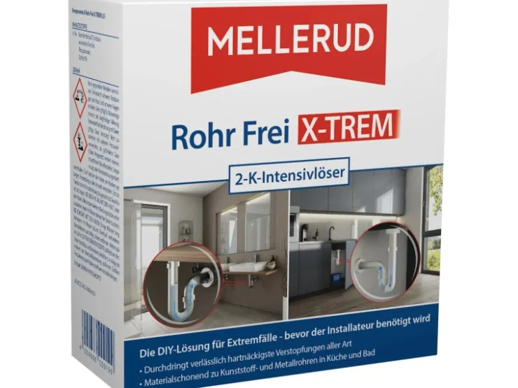 Mellerud 2-K-Intensivlöser Rohr-Frei X-TREM 2 x 500 ml* Reinigung
