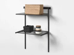 Metall-Drahtgitterboden 60 cm x 43 cm x 7,2 cm* Regale Schwarz|Aufbewahrung