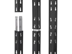 AR Shelving Metall-Eck-Schwerlast-Steckregal Rivet Anthrazit 180 cm x 90 cm x 45 cm x 65 cm* Eckregale|Holzregale