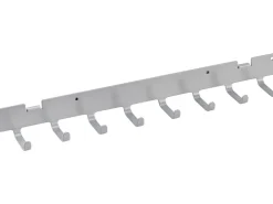 Metall-Hakenschiene 35 cm x 3,5 cm Weiß-Alu