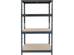 AR Shelving Metall-Schwerlast-Steckregal Rivet Anthrazit 180 cm x 90 cm x 45 cm 4 Böden* Holzregale