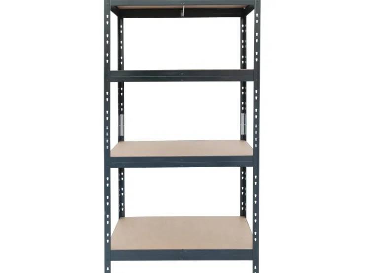 AR Shelving Metall-Schwerlast-Steckregal Rivet Anthrazit 180 cm x 90 cm x 45 cm 4 Böden* Holzregale