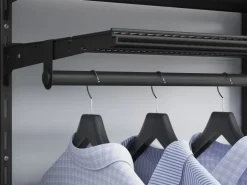 Metall-Wandschiene 1-reihig 150 cm Schwarz* Kellerregale|Regale Schwarz