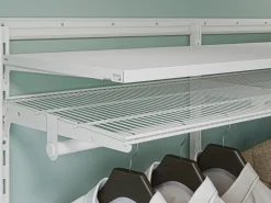 Metall-Wandschiene 2-reihig 200 cm Weiß