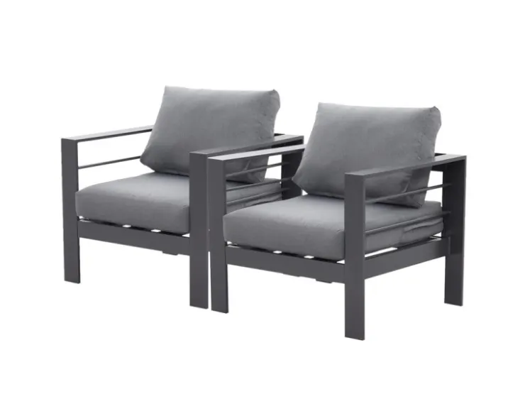 MeXo Gartensessel Outdoor 2 Sitzer Loungesessel Wetterfest