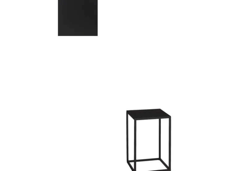 Mica Decorations Beistelltisch Quinty Schwarz 20 cm x 20 cm x 30 cm
