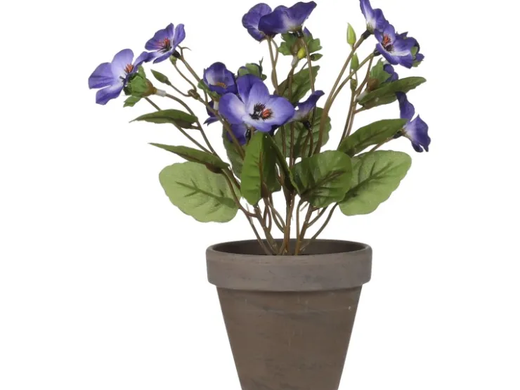 Mica Decorations Kunstpflanze Veilchen im Blumentopf Stan Ø 20 x 19 cm* Kunstpflanzen