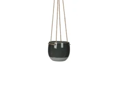 MICA Decorations Resa Hängetopf Dunkelgrau H 11,5 cm x Ø 13,5 cm* Geschenkartikel