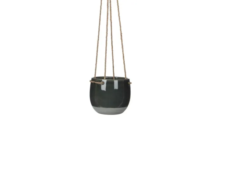 MICA Decorations Resa Hängetopf Dunkelgrau H 11,5 cm x Ø 13,5 cm* Geschenkartikel